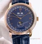 TWS Factory 1-1 Copy Vacheron Constantin Historiques Calendrier Complet 1948 3100v Watch Rose Gold Blue Dial